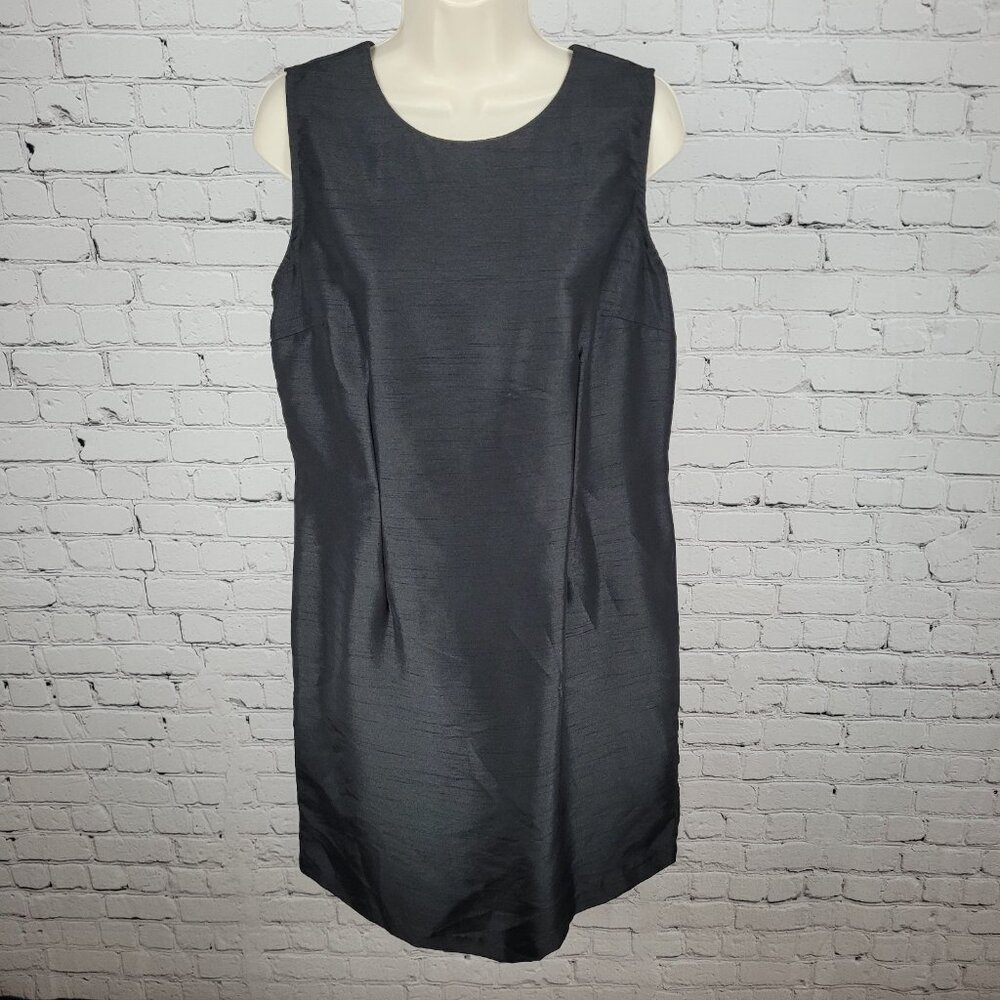 NWT Impressions Workshop Black Sleeveless Lightweight Shift Dress Size Medium M